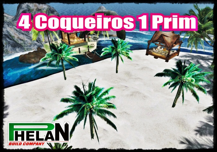 Tree Palm 4 x  1 Prim