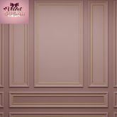 Pink and gold wall panel (Thin trim)