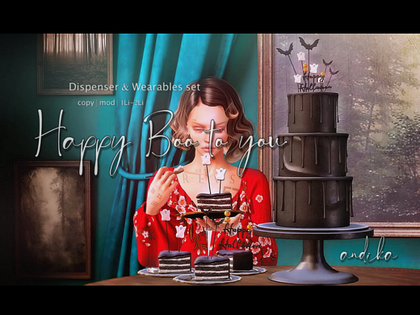 ADD/***andika {Happy Boo to you}Dispenser & Wearable set