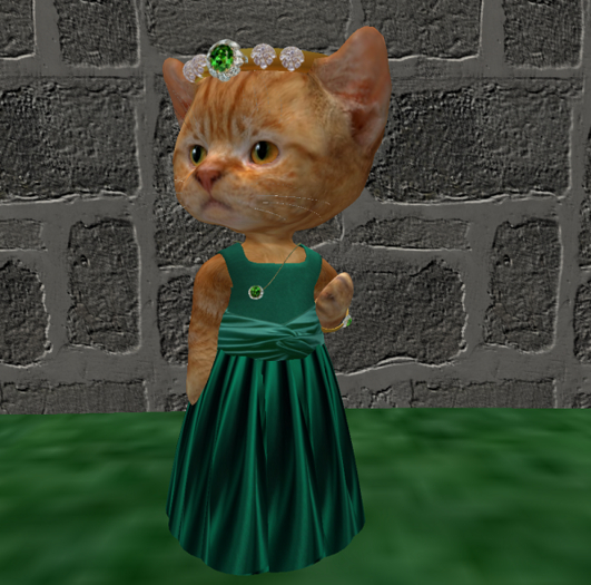 Dinkie Taffeta Gown emerald