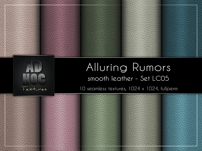 AD HOC - ALLURING RUMORS - Set LC05 - Weiches Glattes Leder