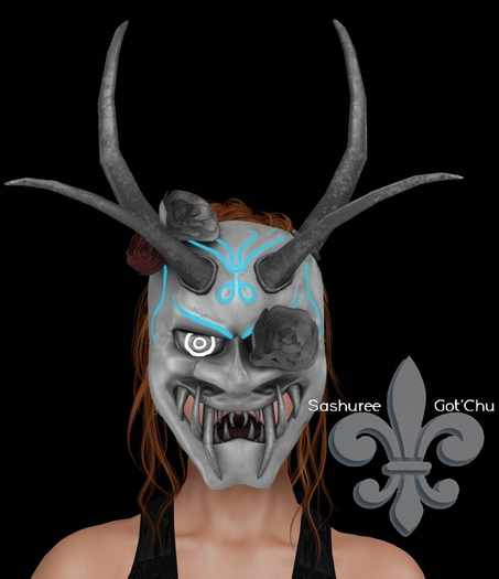 -ATTIC- Neo Oni Mask Rose White
