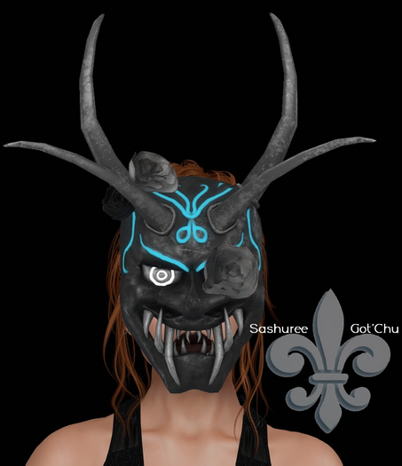 -ATTIC- Neo Oni Mask Rose Black