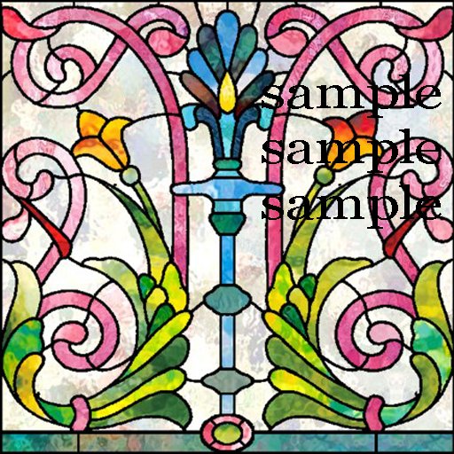 Stained Glass Texture  Pillar