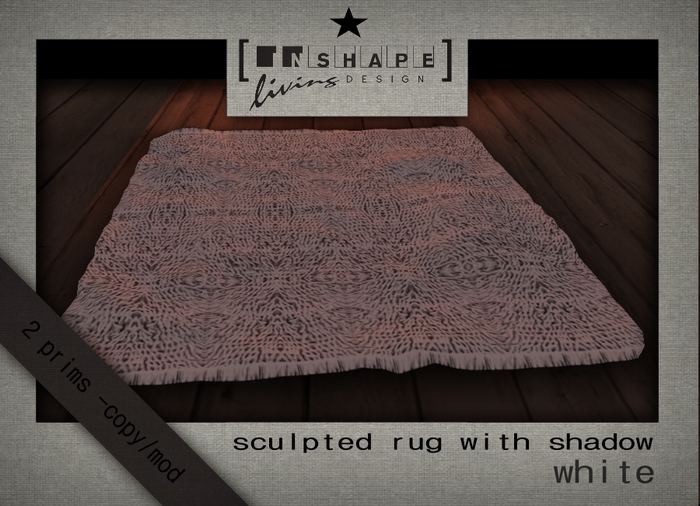 [INshape] Sculpted rug (white)