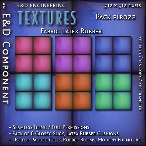 Second Life Marketplace - [FLR022] 6 Slick, Glossy Latex Textures ...