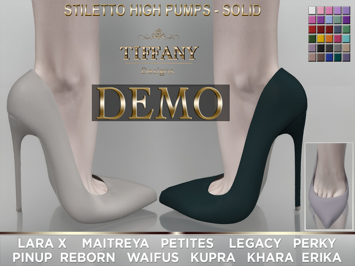 ::TD:: Stiletto High Pumps - Solid DEMO