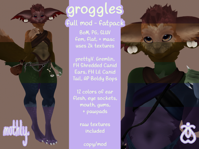 mothly. groggle fatpack