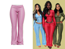 [Brior] Velour Track Pants - (Pink)