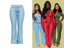 [Brior] Velour Track Pants - (Blue)