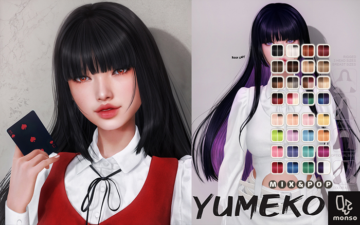 [monso] Yumeko Hair /Mix & Pop