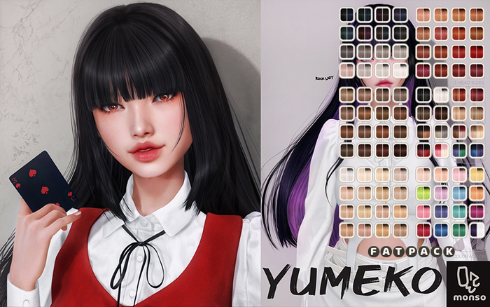 [monso] Yumeko Hair /Fatpack