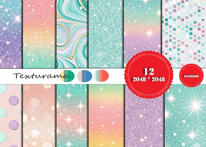 TEXTURE PASTEL OMBRE GLITTER (add)
