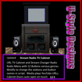 Stream Changer Media Cabinet Black
