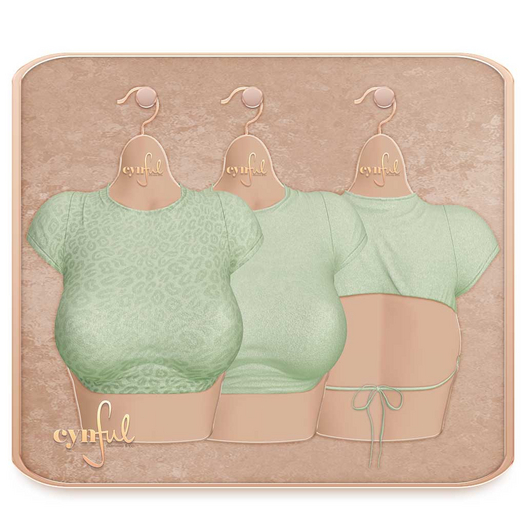 Cynful Sweet Heat - Cropped Top - Tea
