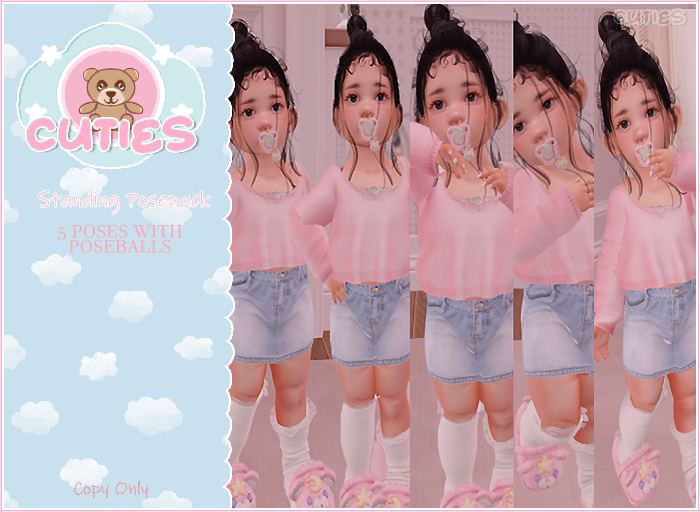 {::Cuties}- 5 Standing Poses - Pack