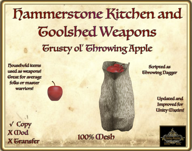 Hammerstone Trusty ol' Throwing Apple