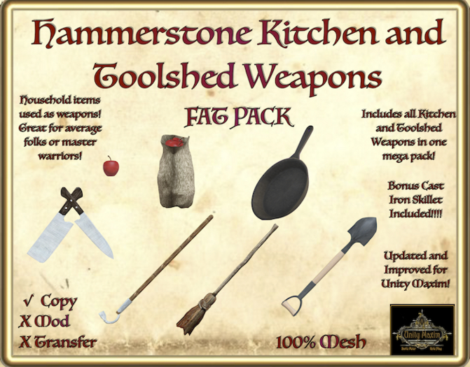 Hammerstone Kitchen and Toolshed FAT PACK