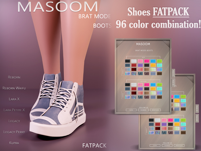 [[ Masoom ]] Brat Mode Collection - Boots FATPACK