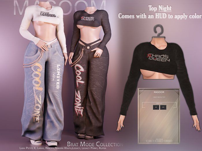 [[ Masoom ]] Brat Mode Top - Night