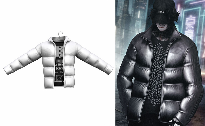 [DumDum] Puffy Jacket - White