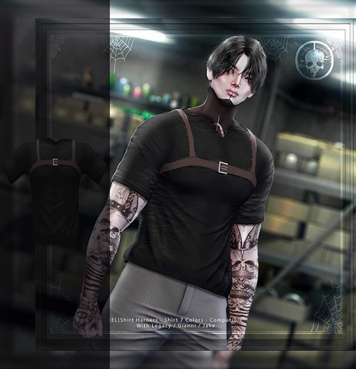 [EL]Shirt Harness Black