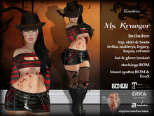 Tameless Ms. Krueger - Halloween Costume Horror Goth