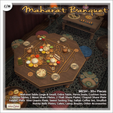 [V/W] Maharat Banquet - Complete Indian dining set with furniture and food, also for Medieval Fantasy