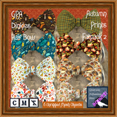 GPA Dinkies Hair Bow - Fatpack Autumn Prints 2