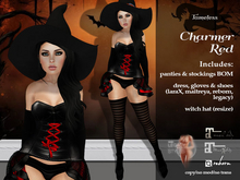 Tameless Charmer Red - Halloween Costume Witch Goth