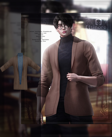 [EL]Coat - Turtle Sweater Sand