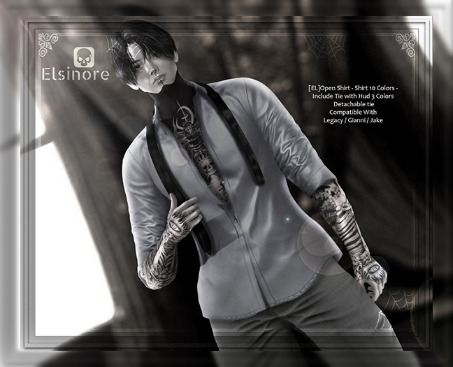 [EL]Open Shirt Red [DEMO]