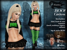 Tameless BOO! Outfit - Green Halloween Horror Costume