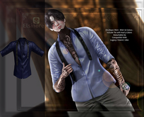 [EL]Open Shirt Blue Dark