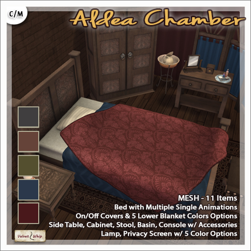 [V/W] Aldea Chamber - Medieval / Renaissance Single Bedroom Set