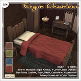 [V/W] Ergin Chamber - 10 Items Single Medieval / Renaissance Bedroom Set