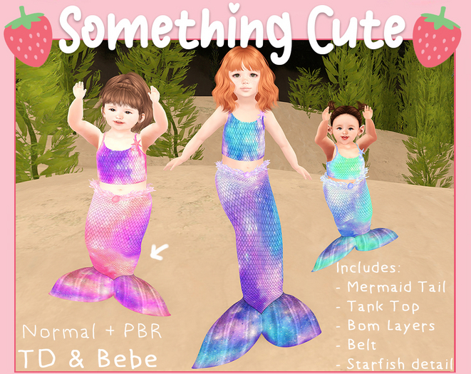 SC. Mermaid Tail Pink