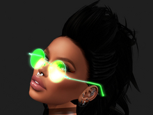 Glasses Crazy Neon trending product Female Green