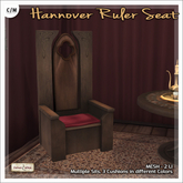 [V/W] Hannover Ruler Seat - Medieval Fantasy / Renaissance High Back Chair 