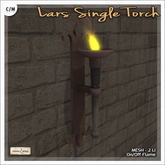[V/W] Lars Single Torch - Medieval Lighting