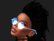 Glasses Crazy Neon trending product Female Blue