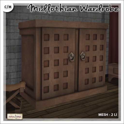 [V/W] Midlothian Wardrobe - Medieval Renaissance Cabinet