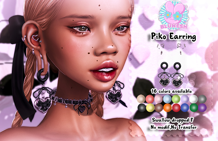.:BluWesh:. Piko Earring dropped F