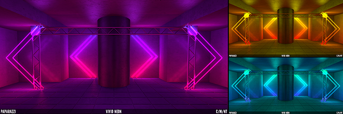 Paparazzi - FATPACK BACKDROPS - Vivid Neon