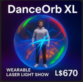 DanceOrb XL – Wearable Laser Light Show Sphere
