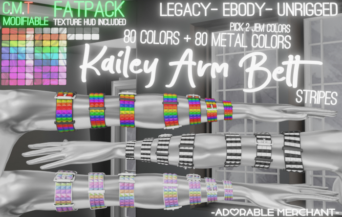 Kailey Arm Belt Stripes - FATPACK - Adorable Merchant