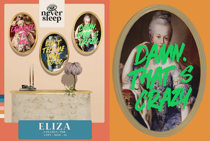 Never Sleep // Eliza Frame // Damn