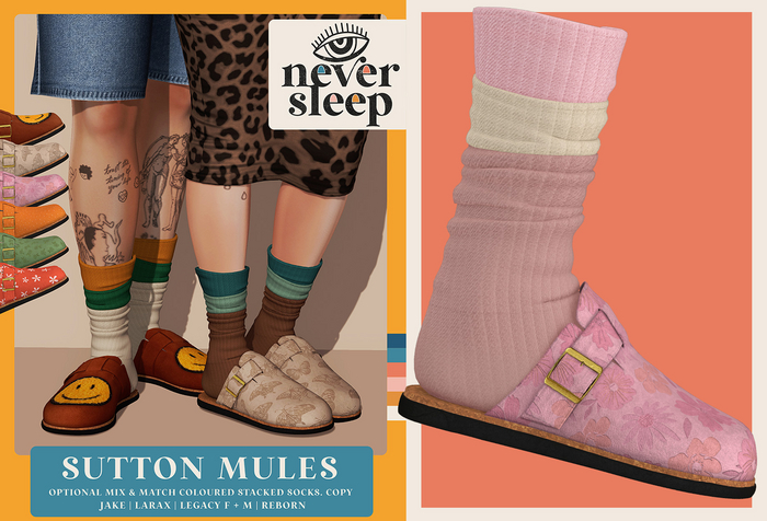 Never Sleep // Sutton Mules // Blossom