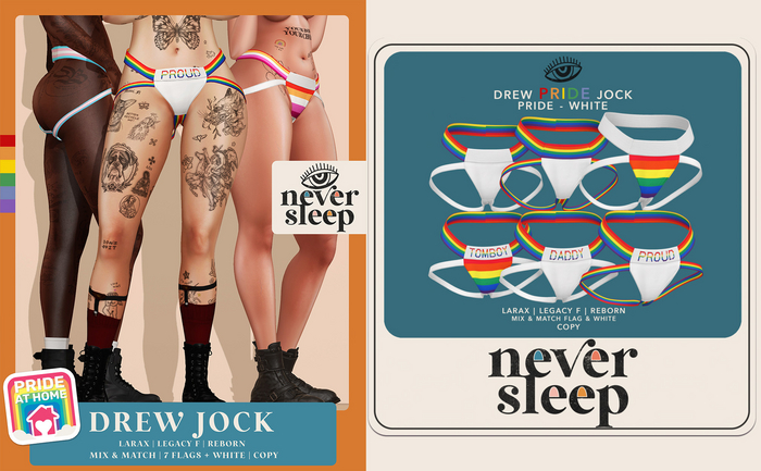 Never Sleep // Drew Jock // Pride // White