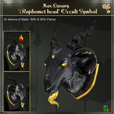 Max Luxury - 'Baphomet Head' Occult Symbol